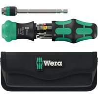 Tournevis &agrave; cliquet Kraftform Kompakt 26 RA-R avec pochette, Prise Plastique MAS Chibougamau