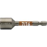 Tourne-&eacute;crou Impactech, Embout 7/16", Prise 1/4", 2-9/16" lo, Magn&eacute;tique MAS Chibougamau