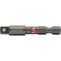 Impactech&reg; Impact Socket Adapter, 1/4" Drive Size, 1/4" Male Size, 2" L MAS Chibougamau