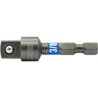 Impactech&reg; Impact Socket Adapter, 1/4" Drive Size, 3/8" Male Size, 2" L MAS Chibougamau