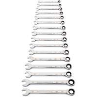 90-Tooth 12 Point Wrench Set, Ratcheting Combination, 16 Pieces, Metric MAS Chibougamau