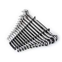 90-Tooth 12 Point SAE Wrench Set, Ratcheting Combination, 14 Pieces, Imperial MAS Chibougamau