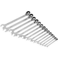 90-Tooth 12 Point SAE Reversible Ratcheting Wrench Set, Ratcheting Combination, 14 Pieces, Imperial MAS Chibougamau