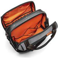 Sac ouvert de 17" pour outils d'ouvrier, Polyester, 3 pochettes, Noir/Gris/Orange MAS Chibougamau
