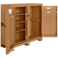 Model 111 Jobsite Cabinet with Padlock, Steel, 47.5 Cubic Feet, Tan MAS Chibougamau