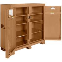 Model 109 Jobsite Cabinet with Padlock, Steel, 47.5 Cubic Feet, Tan MAS Chibougamau
