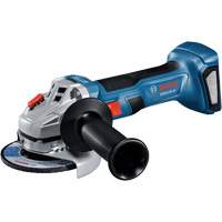 Rectifieuse angulaire sans balais avec interrupteur coulissant, Roue de 4-1/2", 18 V MAS Chibougamau