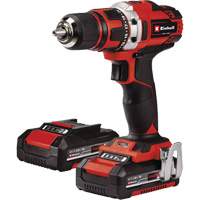 Cordless Drill/Driver Kit, Lithium-Ion, 18 V, 1/2" Chuck, 354 in-lbs Torque MAS Chibougamau