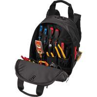Phantom Collection 36-Pocket Tool Backpack, 11" L x 14-1/2" W, Black, Ballistic/Polyester MAS Chibougamau