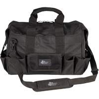 Sac &agrave; outils Phantom 18" pour entrepreneur, Polyester balistique, 25 pochettes, Noir MAS Chibougamau