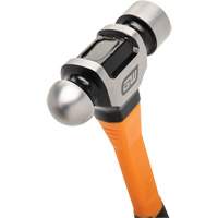 Ball Pein Hammer, 32 oz. Head Weight, Plain/Polished Face, Fibreglass Handle MAS Chibougamau