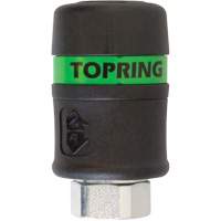 TOPQUIK Ultraflo 7.8 mm Quick Coupler, Polyester Composite, 3/8", Female NPT, 174 PSI MAS Chibougamau