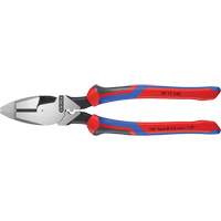 High Leverage Lineman's Pliers New England with Fish Tape Puller, Crimper & KNIPEXTEND Handle MAS Chibougamau