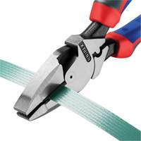 High Leverage Lineman's Pliers New England with Fish Tape Puller, Crimper & KNIPEXTEND Handle MAS Chibougamau