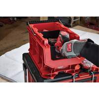 PACKOUT Compact Crate, 15-1/2" x 9-1/2" x 8-3/4", Black/Red MAS Chibougamau