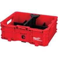 PACKOUT Low-Profile Crate, 15" x 18-5/8" x 6-5/8", Black/Red MAS Chibougamau