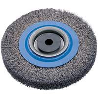 Brosses rotatives &agrave; fils torsad&eacute;s d'&eacute;tabli, 8" dia., Fils 0,0118", Arbre 5/8" - 1-1/4" MAS Chibougamau