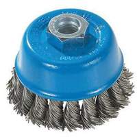 Knot-Twisted Wire Cup Brush, 3" Dia. x M10x1.25 Arbor MAS Chibougamau