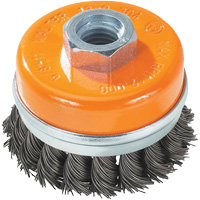 Knot-Twisted Wire Cup Brush, 5" Dia. x 5/8"-11 Arbor MAS Chibougamau