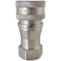 RACCORD HYDRAULIQUE FERMETURE 2 VOIES,3/8NPT,ACI, Laiton/Acier inoxydable MAS Chibougamau