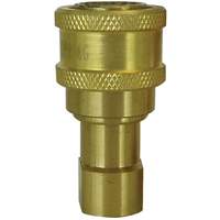 Hydraulic Quick Coupler - Brass Manual Coupler, Brass/Stainless Steel MAS Chibougamau