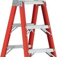 6600 AA Series Industrial Extra Heavy-Duty 2-Way Stepladders, Fibreglass, 375 lbs. Capacity, 4' MAS Chibougamau