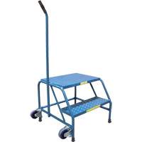 Escabeaux roulants Tilt-N-Roll, 2 marche(s), 24" l x 29" la x 19" h, Capacit&eacute; 300 lb MAS Chibougamau