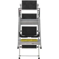 &eacute;chelle escabeau avec roues pivotantes, 4 marches, 44,25" x 22,13" x Hauteur 59" MAS Chibougamau