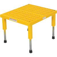 Plate-forme ajustable Step-Mate, 1 marche(s), 23-1/2" la x 19-9/16" lo x 16-1/2" h, Capacit&eacute; 500 lb MAS Chibougamau
