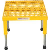 Plate-forme ajustable Step-Mate, 1 marche(s), 23-1/2" la x 19-9/16" lo x 16-1/2" h, Capacit&eacute; 500 lb MAS Chibougamau