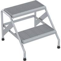 Escabeau en aluminium, 2 marche(s), 22-13/16" la x 24-9/16" lo x 20" h, Capacit&eacute; 500 lb MAS Chibougamau