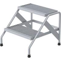 Escabeau en aluminium, 2 marche(s), 22-13/16" la x 24-9/16" lo x 20" h, Capacit&eacute; 500 lb MAS Chibougamau