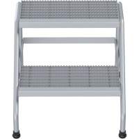 Escabeau en aluminium, 2 marche(s), 22-13/16" la x 24-9/16" lo x 20" h, Capacit&eacute; 500 lb MAS Chibougamau