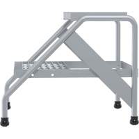 Escabeau en aluminium, 2 marche(s), 22-13/16" la x 24-9/16" lo x 20" h, Capacit&eacute; 500 lb MAS Chibougamau