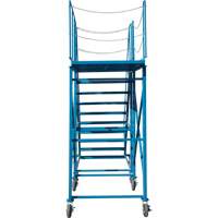 Snow Ladder, Steel, 10 Steps, 99" H, 85-1/2" D, 48" Step, Serrated MAS Chibougamau