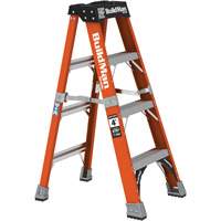 Step Ladder, 4', Fibreglass, 375 lbs. Capacity, Type 1AA MAS Chibougamau