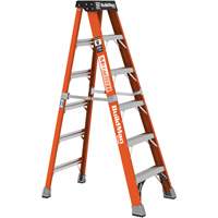 Step Ladder, 6', Fibreglass, 375 lbs. Capacity, Type 1AA MAS Chibougamau