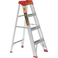 Step Ladder, 4', Aluminum, 200 lbs. Capacity, Type 3 MAS Chibougamau