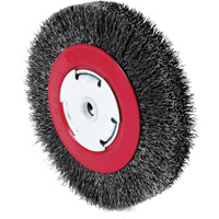 101F-3M Crimped Wire Wheel, 6" Dia., 0.014" Fill, 1/2"/2"/5/8" Arbor MAS Chibougamau