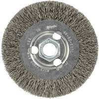 Disque &agrave; fils cr&ecirc;p&eacute;s, 4" dia., Fils 0,12", Arbre 5/8"-11 MAS Chibougamau