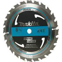 Lame de scie circulaire pour charpente &agrave; pointes au carbure, 8-1/4", 24 dents, Pour Bois MAS Chibougamau