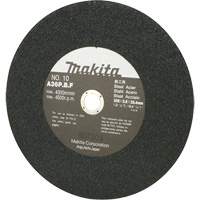Meule abrasive pour scies &agrave; tronçonner et meuleuses dangle, 12" x 7/64", Arbre de 1", 4500 Tr/min MAS Chibougamau