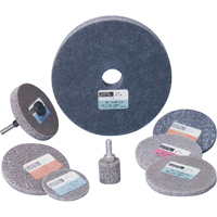 Meule homog&egrave;ne &agrave; faible densit&eacute; de s&eacute;rie 500 Standard Abrasives, 3" x 1/4", Arbre de 1/4", Grain de Moyen, Oxyde d'aluminium MAS Chibougamau