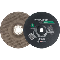 Aluminium Depressed Centre Grinding Wheels, 9" x 1/4", 7/8" Arbor, Type 27 MAS Chibougamau