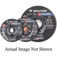 XCAVATOR Grinding Wheel, 4-1/2" x 1/4", 5/8"-11 Arbor, Zirconium, Type 27 MAS Chibougamau