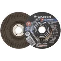 XCAVATOR Grinding Wheel, 4-1/2" x 1/4", 7/8" Arbor, Zirconium, Type 27 MAS Chibougamau