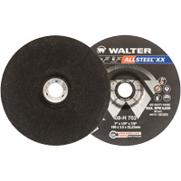 ALLSTEEL XX Depressed Centre Grinding Wheels, 7" x 1/8", 7/8" Arbor, Type 27 MAS Chibougamau