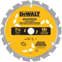Lame de scie &agrave; pointes au carbure pour coupe rapide, 7-1/4", 18 dents, Pour Bois MAS Chibougamau