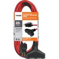 Cordon rallonge en vinyle, Ext&eacute;rieur, SJTW, AWG 14/3, 15 A, 3 prise(s), 25' MAS Chibougamau