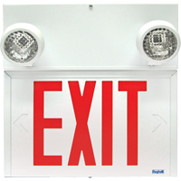 Enseignes/lampes combin&eacute;es Stella - Exit, DEL, &agrave; raccordement fixe, 12-1/8'' lo x 12-1/2" la, Anglais MAS Chibougamau